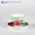 Royal Aberlt chinoiserie taza de café y platillo